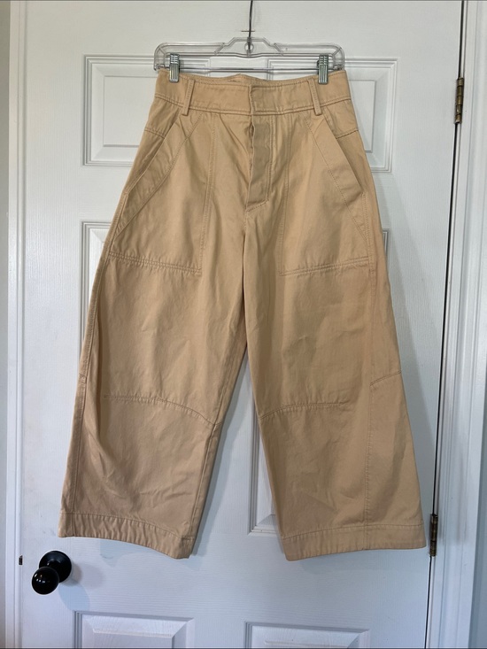 Zara Pants - Zara Wide Leg barrel jeans  in Beige